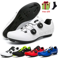 road cycling shoes sneaker white professional mountain bike breathable bicycle racing self locking shoes