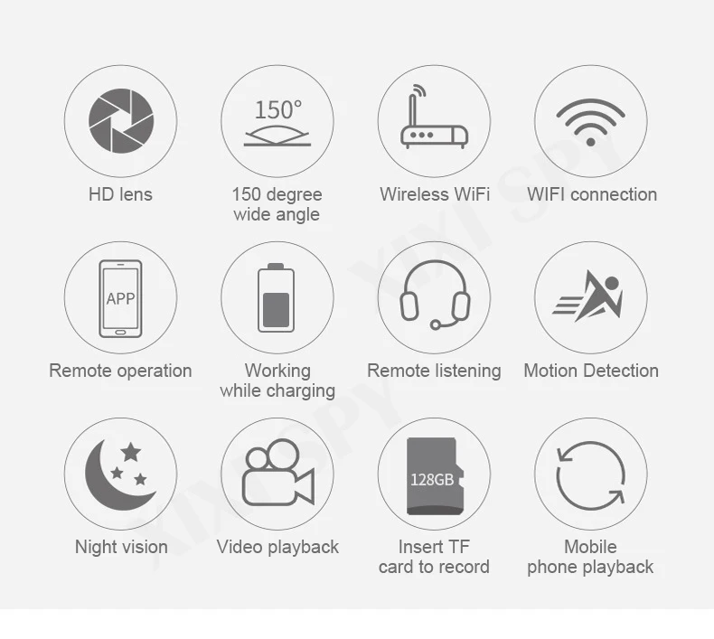 Мини wifi камера IP hd секретная камера микро маленькая 1080p Беспроводная видекам для дома и улицы XIXI SPY