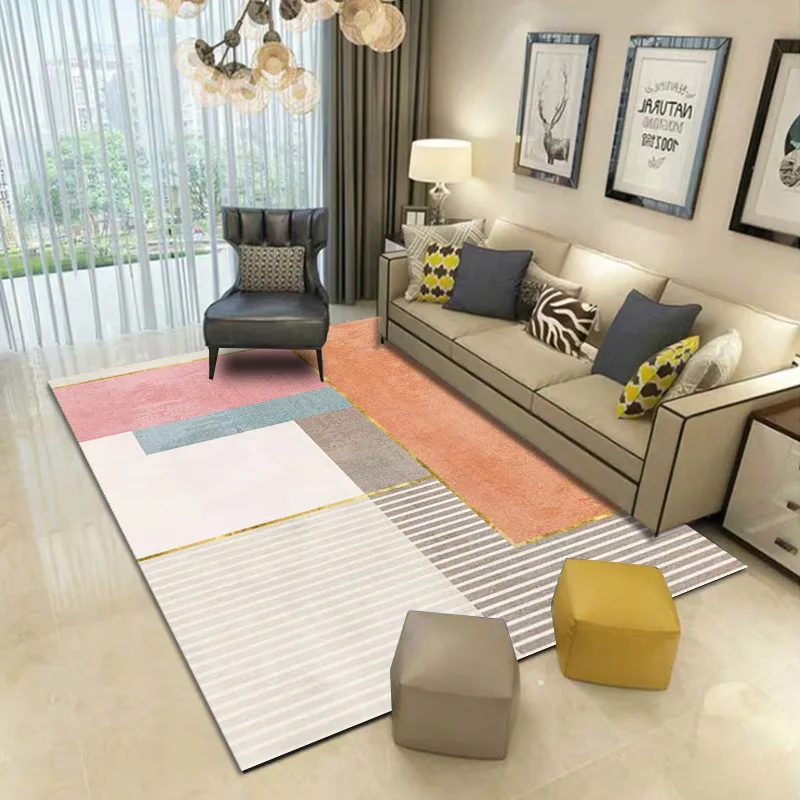 

Light Luxury Thick Carpet for Living Room Rug Children Bed Room Fluffy Floor Carpets Window Bedside Home Decor Rugs Mat