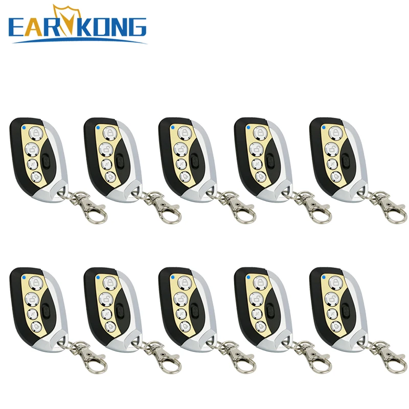 Пульт дистанционного управления 433 МГц металлический материал 4 ключа с защитой