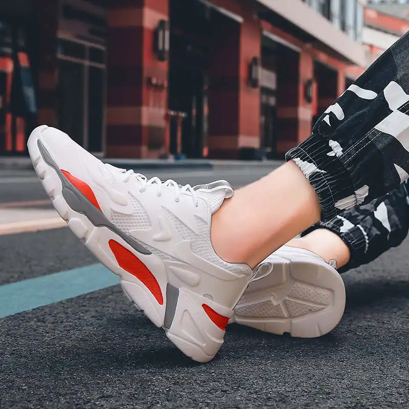 

Мужская спортивная теннисная обувь 40-47, мужская обувь с большой подошвой, кроссовки, увеличивающие рост, спортивная обувь для мужчин, низкая...