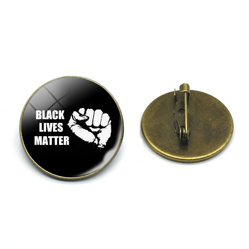 Брошь на булавке бронзовая брошь в форме кулака с надписью Black Lives Matter | Украшения