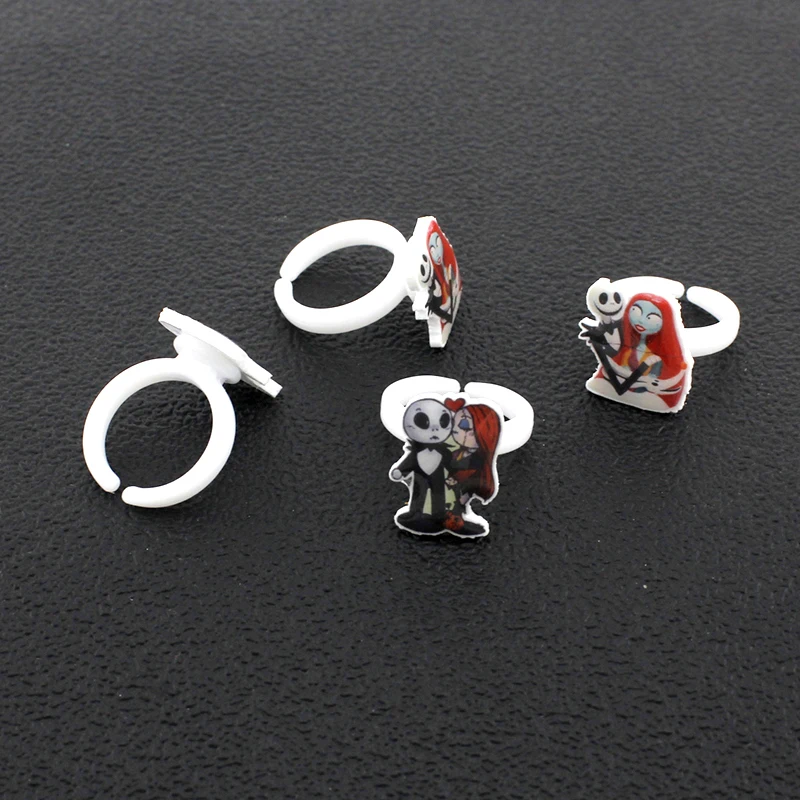 Кольцо из акриловой смолы с рисунком Минни и Микки Маус | Украшения аксессуары