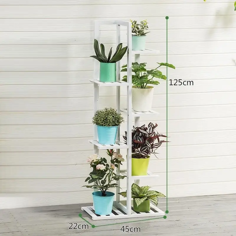 MODEL H Крытый Escalera Mueble деревянные полки для Жардин Estanteria Para Plantas Dekoration открытый балкон Цветочная полка завод стенд - Цвет: MODEL H