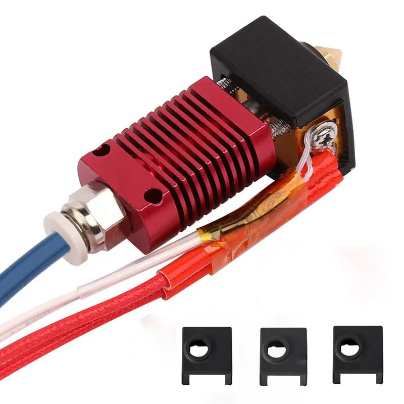 

3Pack 3D printer heating block silicone cover MK7 / MK8 / MK9 Creality CR-10, 10S, S4, S5, Ender 3, Ender 3 Pro, ANET A8