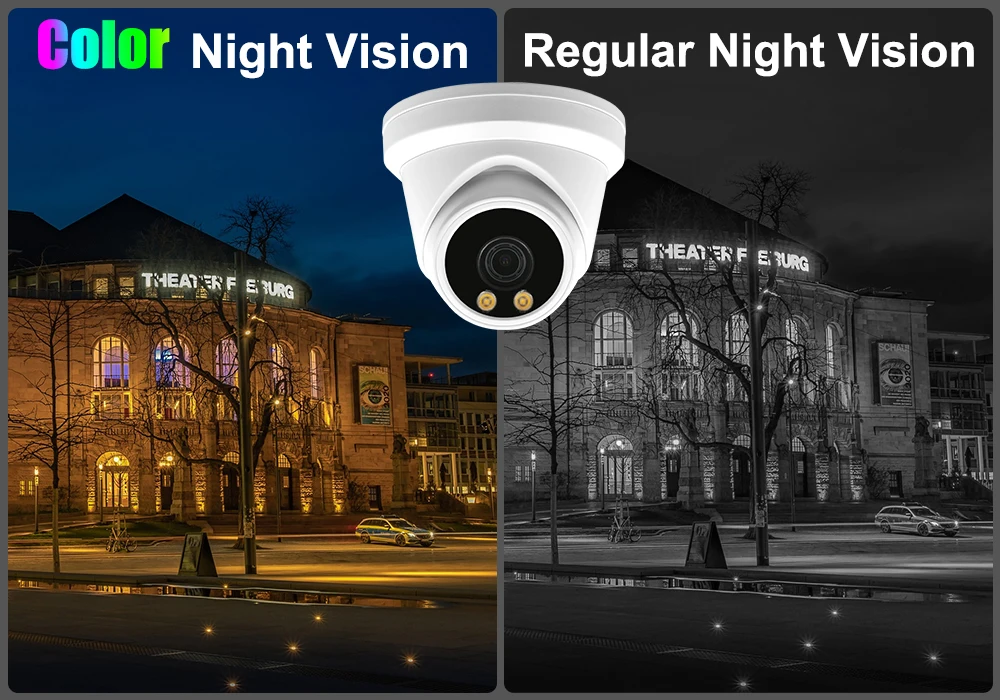 Hikvision совместимая с Anpviz 5 Мп цветная УФ IP-камера Starlight POE Револьвер супер цветное