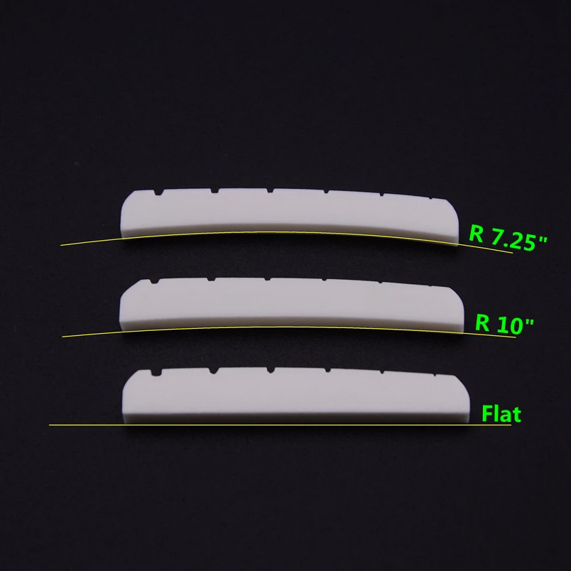 1 шт. настоящая щелевая гайка для электрогитары 6 струн ST (плоская нижняя