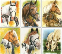 diamond embroidery horse 5d diy diamond painting kits full round with ab drill animals mosaic rhinestone pictures home decor art