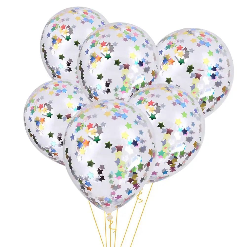 20 шт Разноцветные конфетти декоративные шаровым гелием утолщение груша