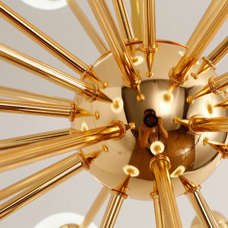

Molecule chandelier Lamp Kitchen Restaurant Dining Glass Ball chandelier Gold acrylic sputnik chandelier lighting fixtures