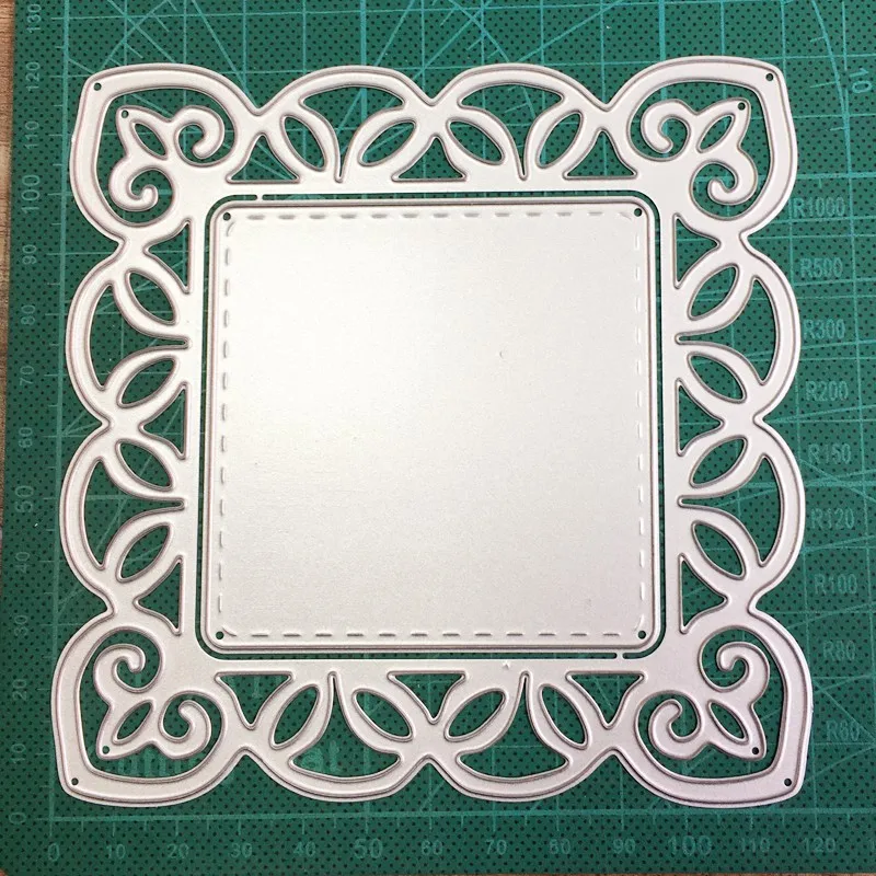 

2020 new metal dies Lace Background Frame Cutting Dies Stencils dies for Scrapbooking DIY Album Paper Card Making Embossing Dies