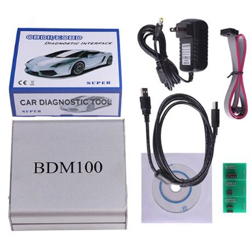 ObdTooL BDM Рамка Полный адаптер + BDM100 ПРОГРАММАТОР OBD2 OBDII чип инструмент для настройки