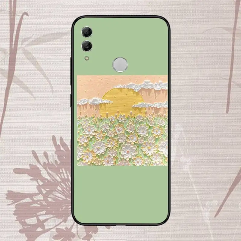 

Creative three-dimensional oil painting Phone Case For Huawei Honor 7C 7A 8X 8A 9 10 10i Lite 20 NOVA 3i 3e