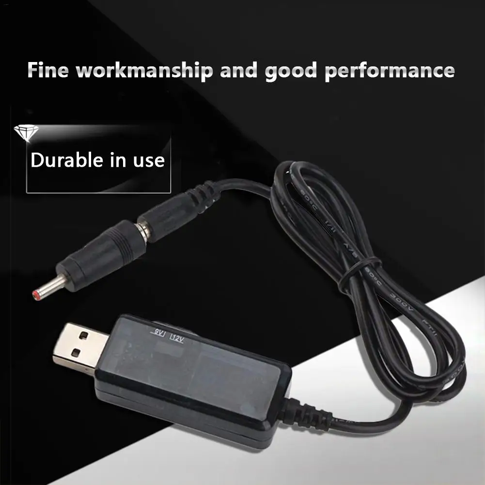 USB повышающий преобразователь постоянного тока 5 В до 9 в 12 В USB Повышающий Модуль USB усилитель конвертера мобильный усилитель мощности кабель 3,5x1,35 мм светодиодный дисплей
