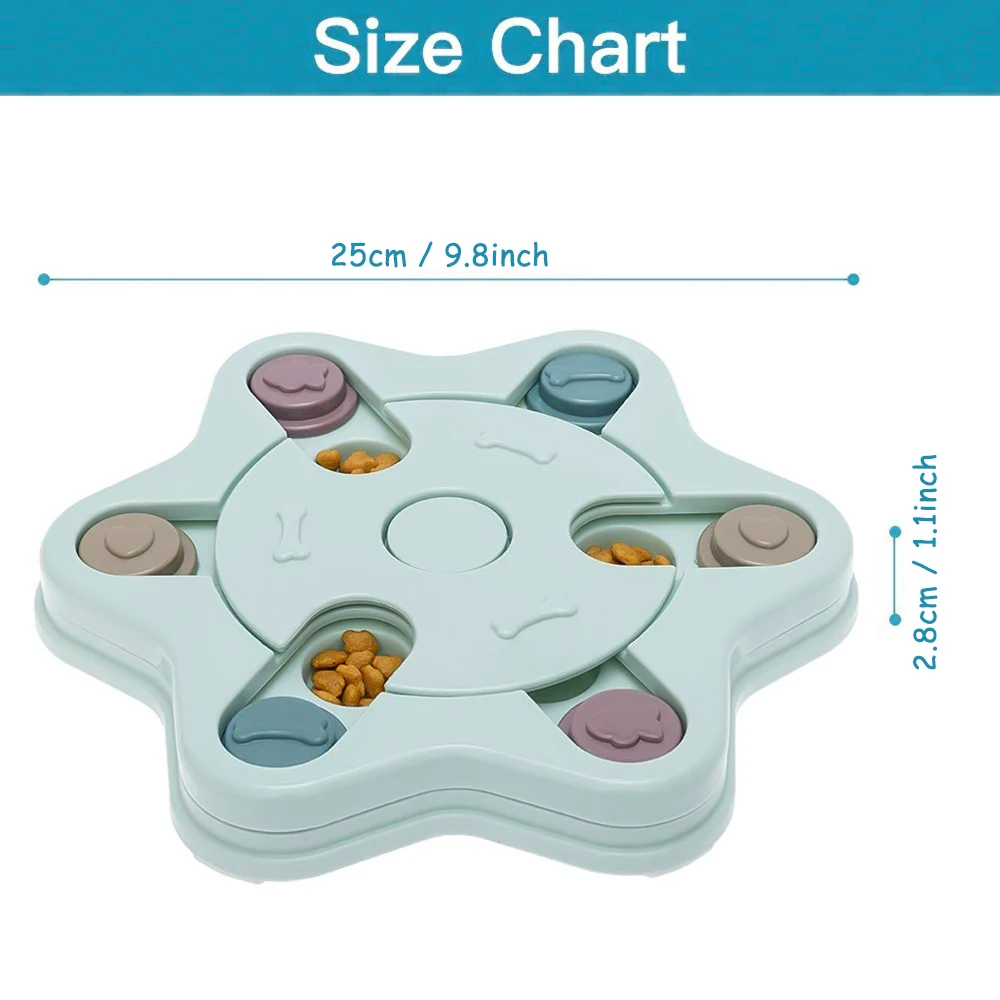 

Increase IQ Dog Puzzle Toys Interactive Slow Dispensing Feeding Dog Training Games Feeder For Pet Dog Cat Training Toys