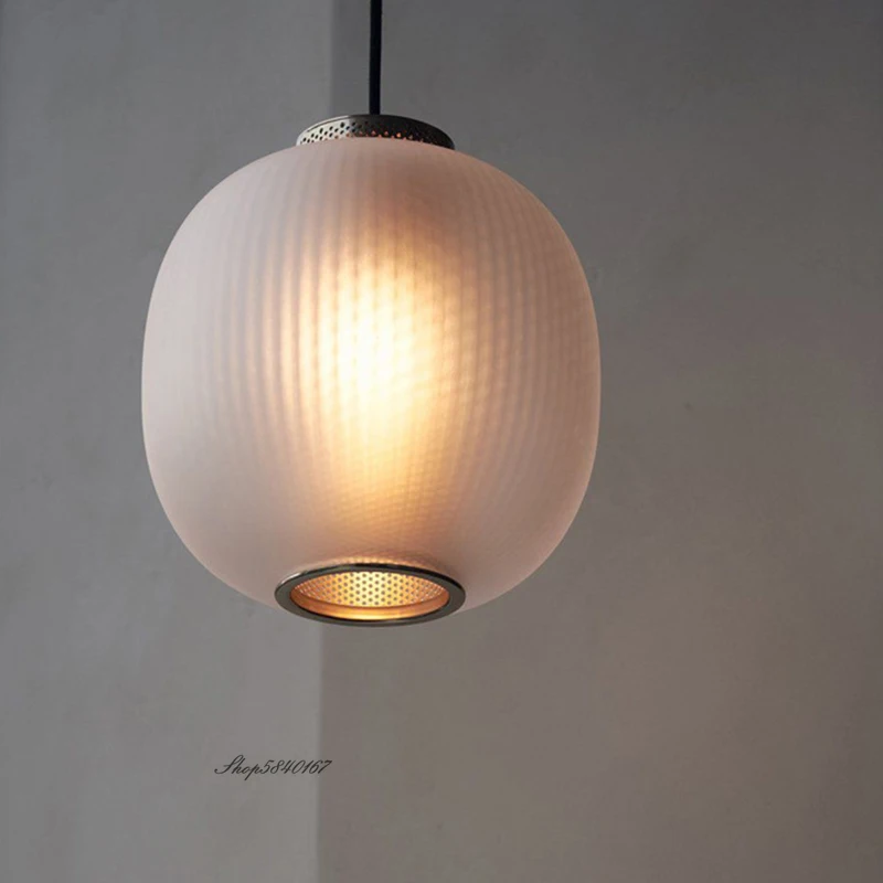 Нордическая винтажная светодиодная подвесная лампа с овальным стеклом Luminaire для освещения столовой и спальни.