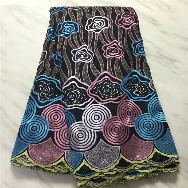 

CS 2020 Latest Nigeria Swiss Lace 100% Cotton Embroidery High Quality Swiss Voile Laces Switzerland Cotton African Dry Fabric