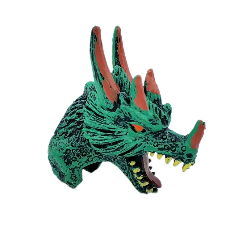

2 pcs Wild Jungle Dinosaur Animals Toys Rings for Zoo Learning Party Favors Kids Boys and Girls NO BOX