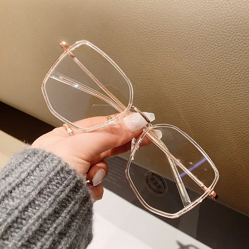 

TR90 Vintage Irregular Anti-blue Glasses Frame Women Fashion Optical Transparent Eyeglasses Female Spectacles Oculos Feminino