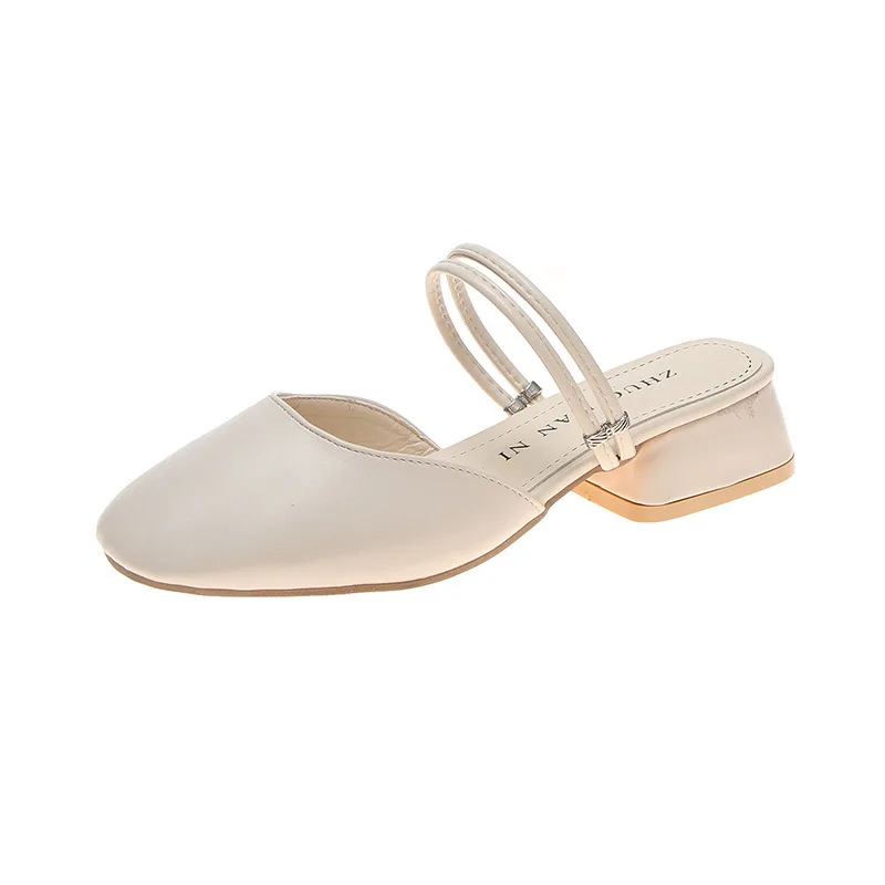 Женские босоножки на квадратном каблуке Красивые женские шлепанцы для отдыха