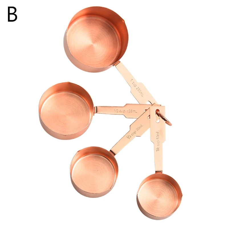 

4/5/9pcs Stainless Steel Measuring Spoons Cups Set Baking Tea Coffee Scoop Tool