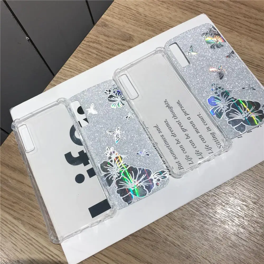 Защитный блестящий чехол Buterfly Rose Flower для Sony Xperia XZ4 XZ3 XZ2 XZ1 XZ X Z5 мягкий из ТПУ XA3 Ultra XA2