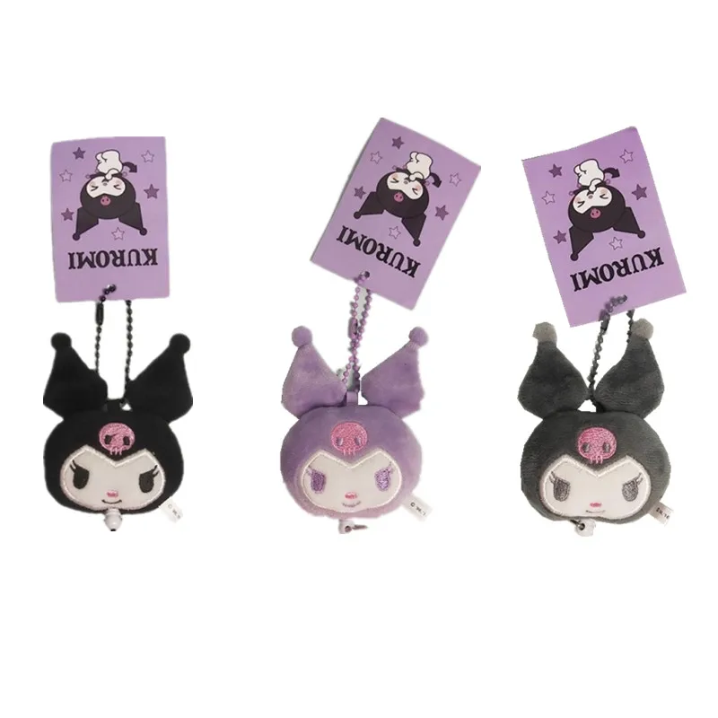 6 см мультфильм аниме Sanrioed плюшевые игрушки Kuromi плюшевый кулон мягкие детские Kawali