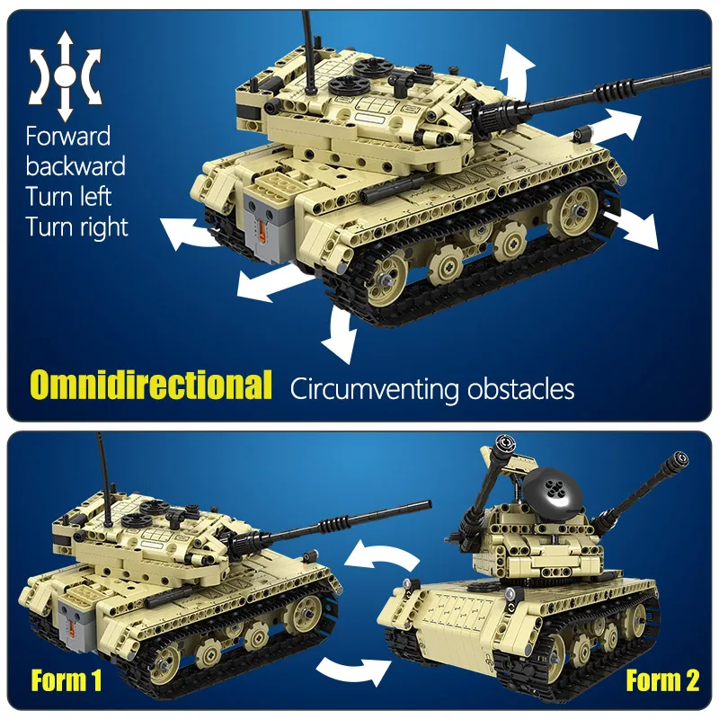 

759pcs City For Military Remote Control RC Electric Tank Model Building Blocks Technical Tank Bricks Gifts Toys For Boys