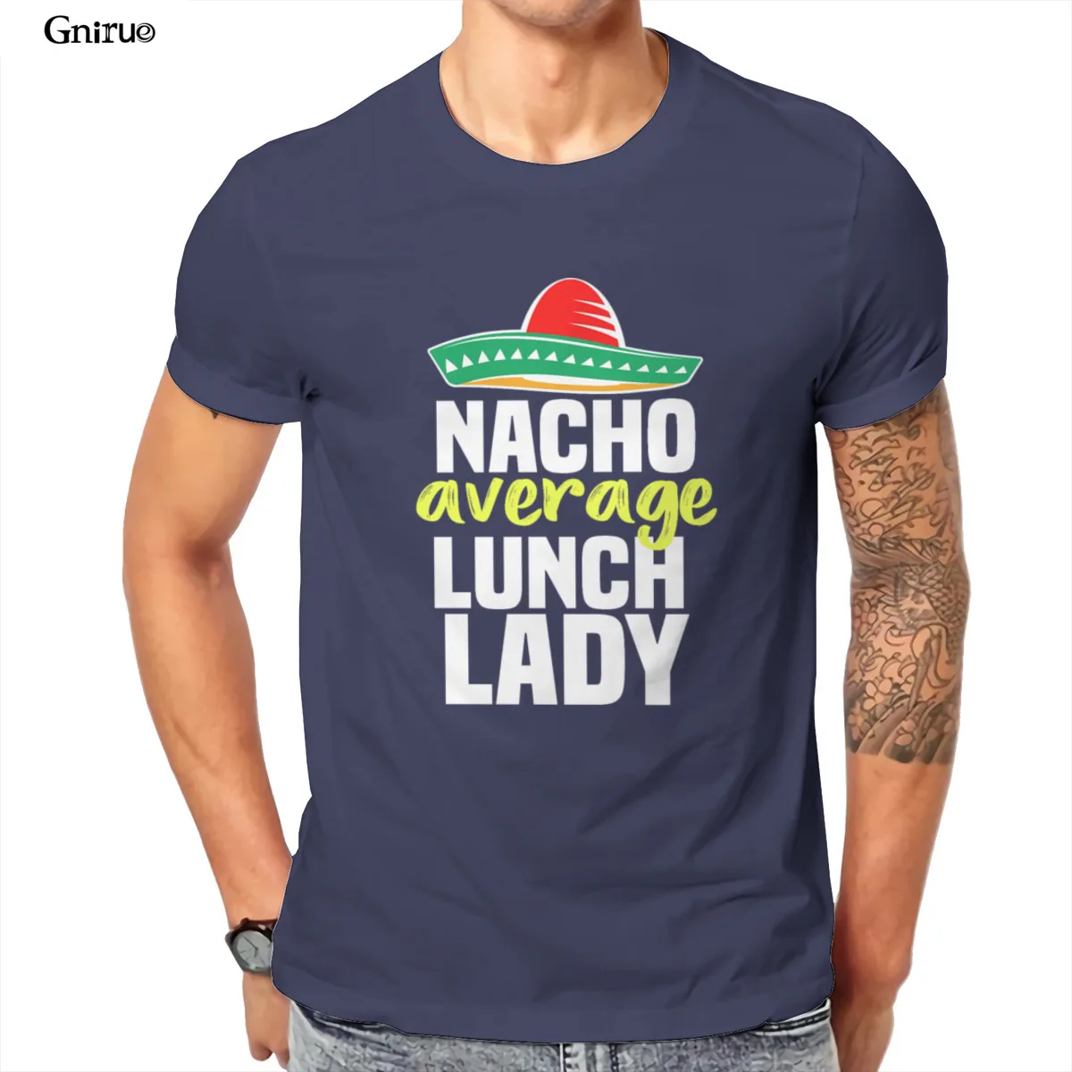 

Wholesale Nacho Average Lunch Lady Cafeteria Mexican Mom Vol Unisex Baseball T-Shirt White Red New Unisex Male Clothing 103356