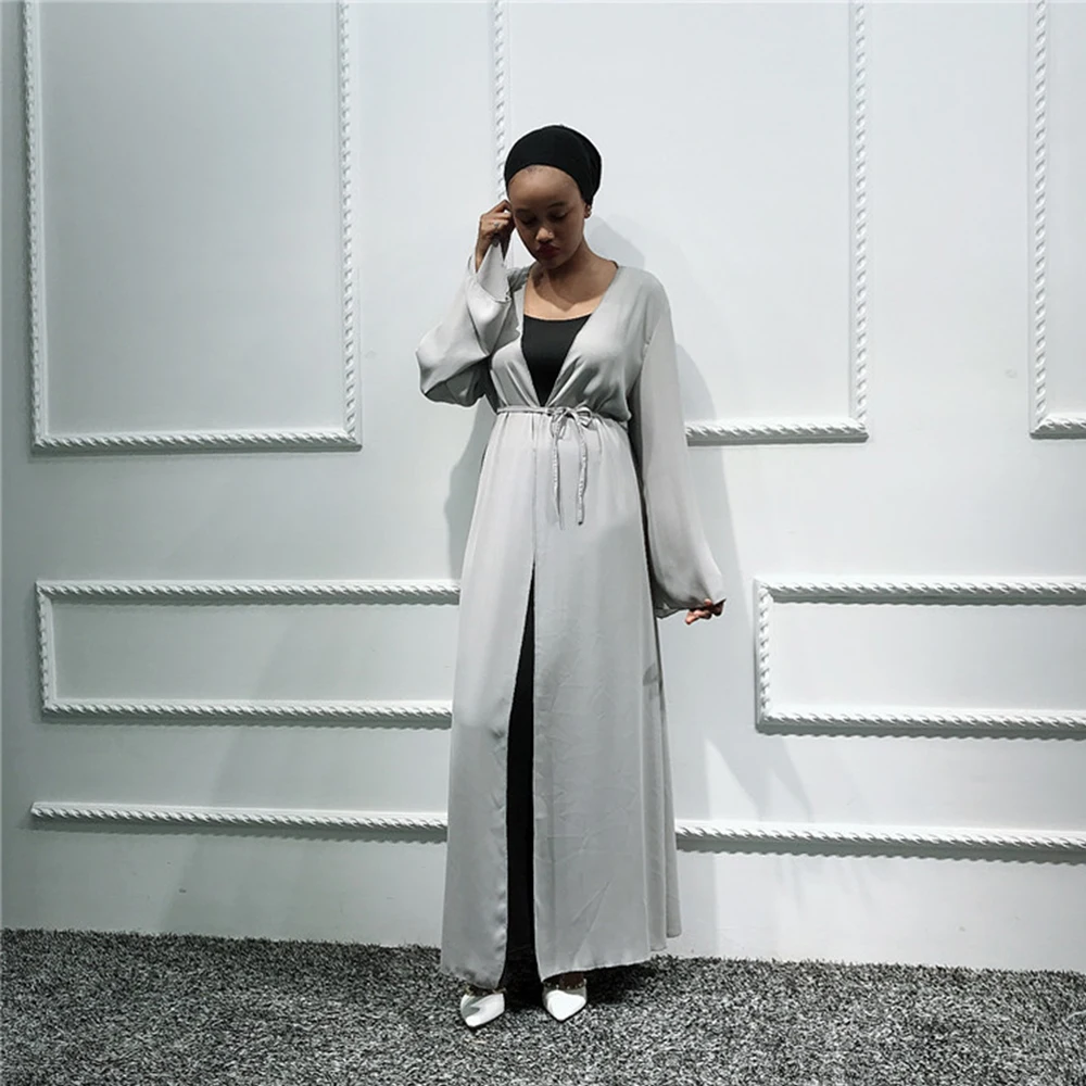 Женское простое кимоно абайя хиджаб мусульманское платье Саудовская Аравия Турецкая ислам одежда