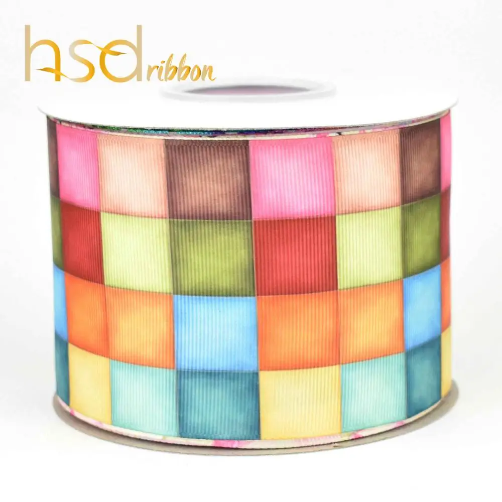 06 HSDCraft 22 мм 25 мм 38 мм 50 мм 75 мм 3 дюйма HT на Grosgrain ленты для diy - Цвет: 06