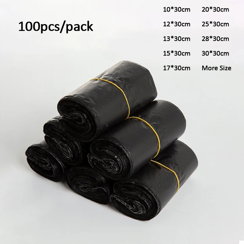 100 шт./лот курьерские пакеты для доставки почтовые самоклеящиеся пластиковые