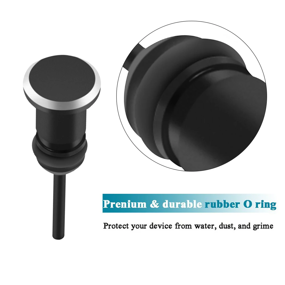 2pcs/set New Coming Anti-Dust 3.5mm Earphone Jack Dust Plug Metal Type C Charging Port For Samsung S10 Dustproof |
