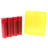 gtf 4 pcs 18650 3 7 v lithium battery 9900 mah li ion rechargeable lantern battery with lantern support box