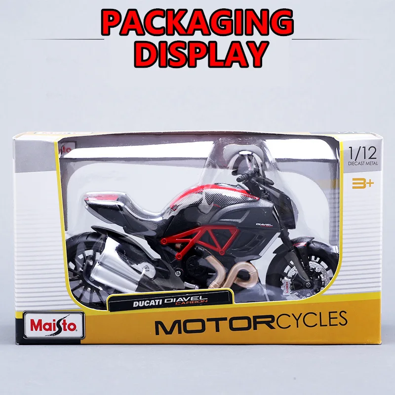 Оригинальная Авторизованная модель мотоцикла Maisto 1:12 Ducati the Great Devil коллекционная