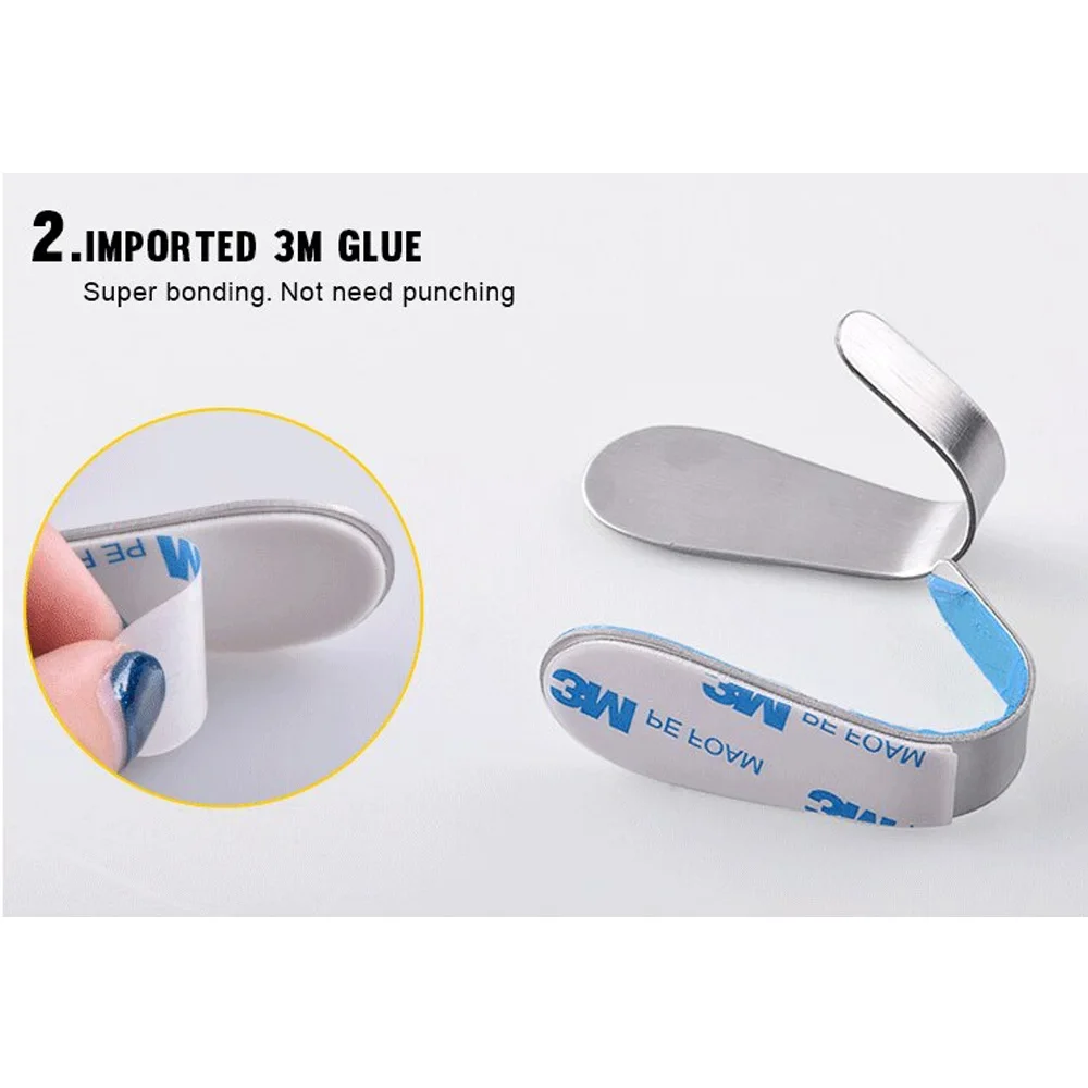 YUMORE 10 шт. самоклеющийся крючок стены Полотенца крюк для Ванная комната