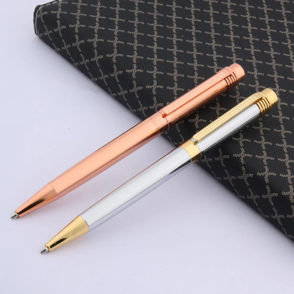 

HIGH QUALITY Wavy office classic modeling rose golden silver gift METAL BALLPOINT PEN