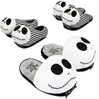 28 см Кошмар перед Рождеством Джек пуш плюшевые мягкие шлепанцы для Хэллоуина Череп Детская обувь тапочки для дома