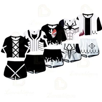 anime bleach breathable 3d print short t shirt shorts set sexy two piece sets cosplay summer cool clothing crop tops sets