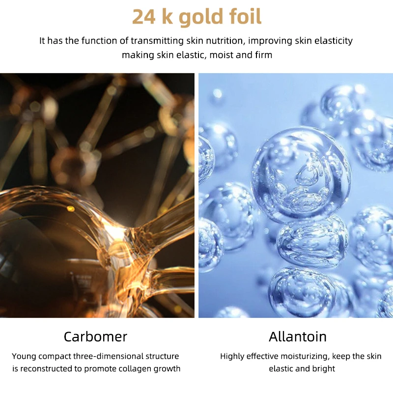 

Gold Protein Peptide Essence Set Collagen Line 24K Gold Essence Liquid Hydrating Moisturizing Anti Aging Wrinkle Skin Face Serum