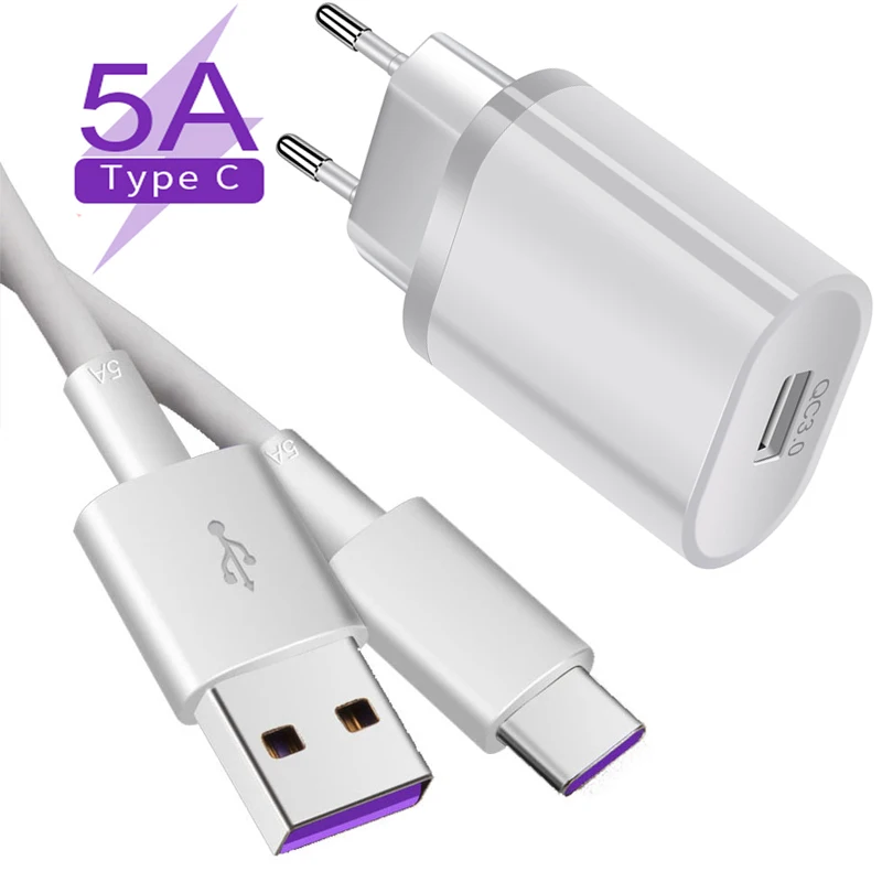 USB кабель для Xiaomi 9 9T Note 10 Nokia 7 1 OnePlus 5T LG G5 Oppo A9 Reno Z QC 3 0|Зарядные устройства