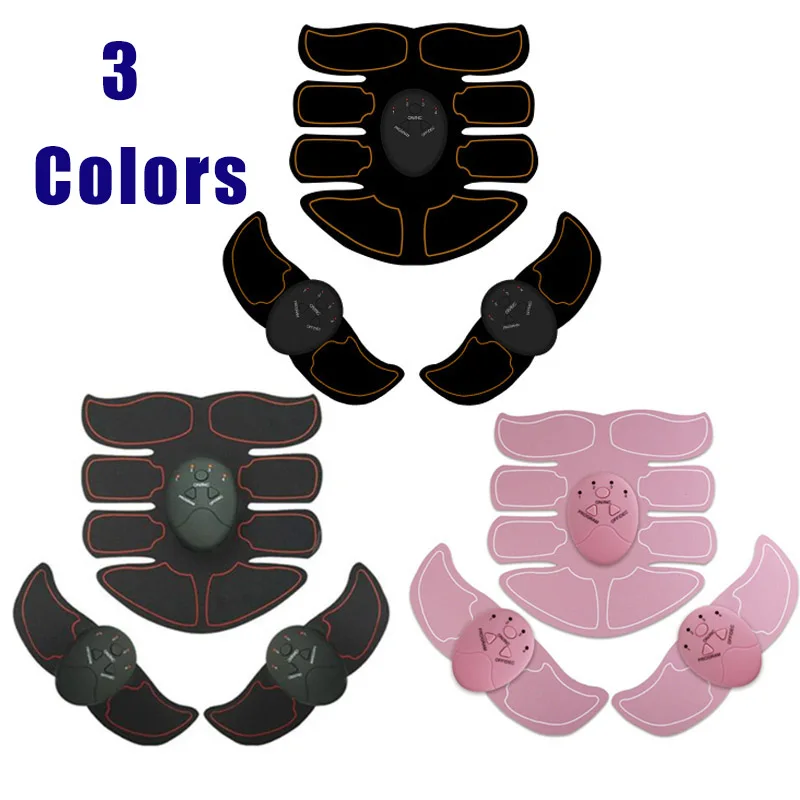 3 цвета EMS стимулятор мышц Тренажер умный фитнес тренировка брюшной полости