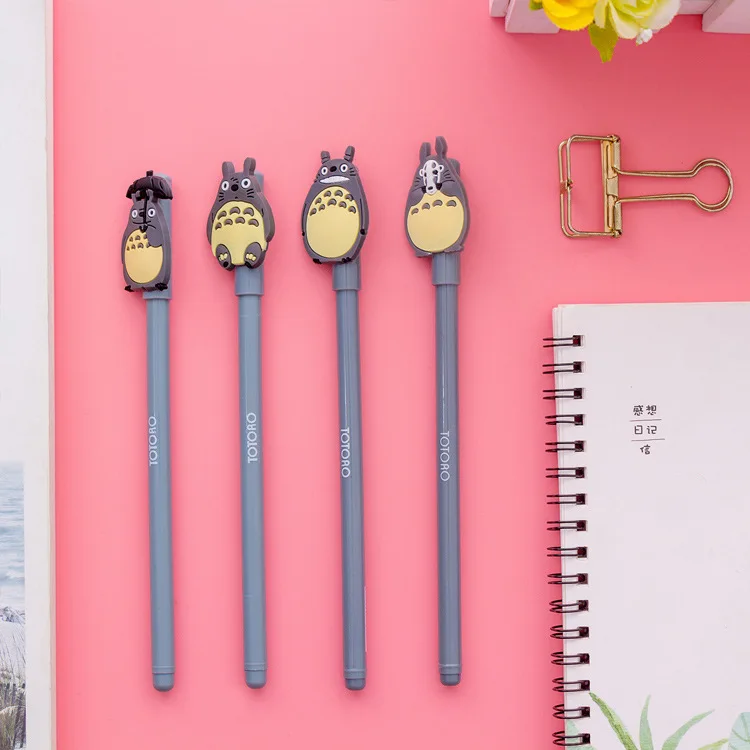 Creative stationery cartoon dragon cat neutral pen 0.5mm student examination black office signature |