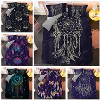 dream catcher duvet cover set twin size bedding sets bohemia feather home textiles queen king bed linen for adults kids 23pcs