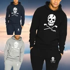 Мужской спортивный костюм 2021 года, толстовка с капюшоном и принтом Mark Lona + длинные брюки для бега в повседневном стиле, Мужская одежда для гольфа большого размера в уличном стиле