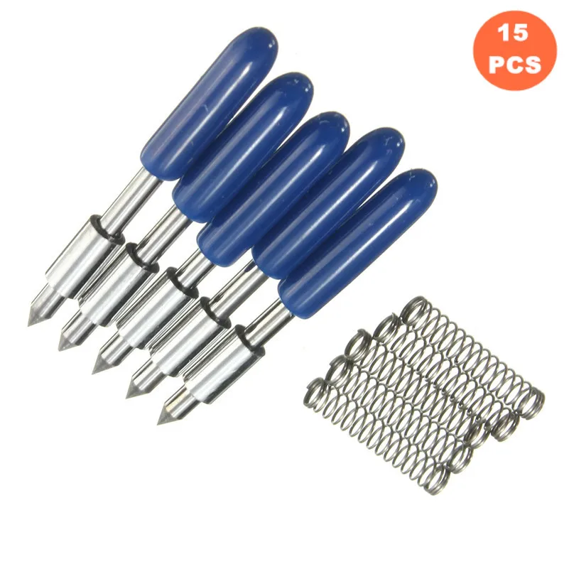 KZTech 15 шт. 60 градусов силуэт камеи режущие лезвия машина для резьбы плоттерные