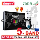 Пятиполосный сотовый усилитель B20 800 900 1800 2100 2600 GSM 2G 3G 4G усилитель сигнала Мобильный Yagi антенный ретранслятор комплект Lintratek