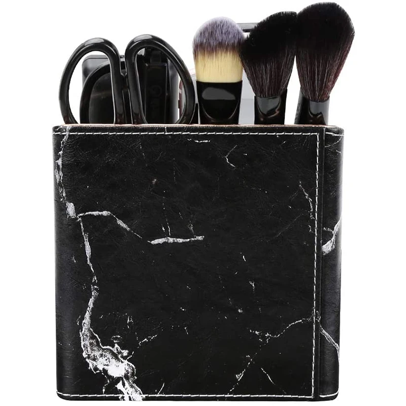 

3 Slot PU Leather Remote Controller Holder Organizer, Home Sundries Storage Box, TV Guide/Mail/CD Organizer/Caddy