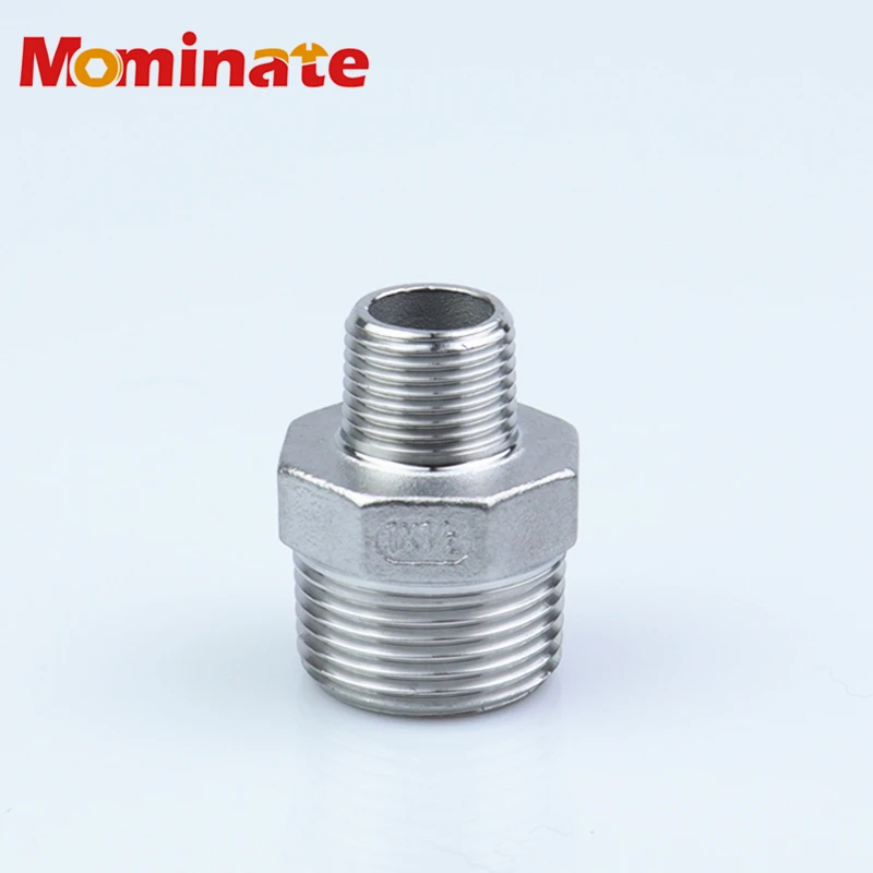 SS304 шестигранный ниппель из нержавеющей стали переходник-муфта 1/4 &quot-2&quot(DN8-DN50)BSPT