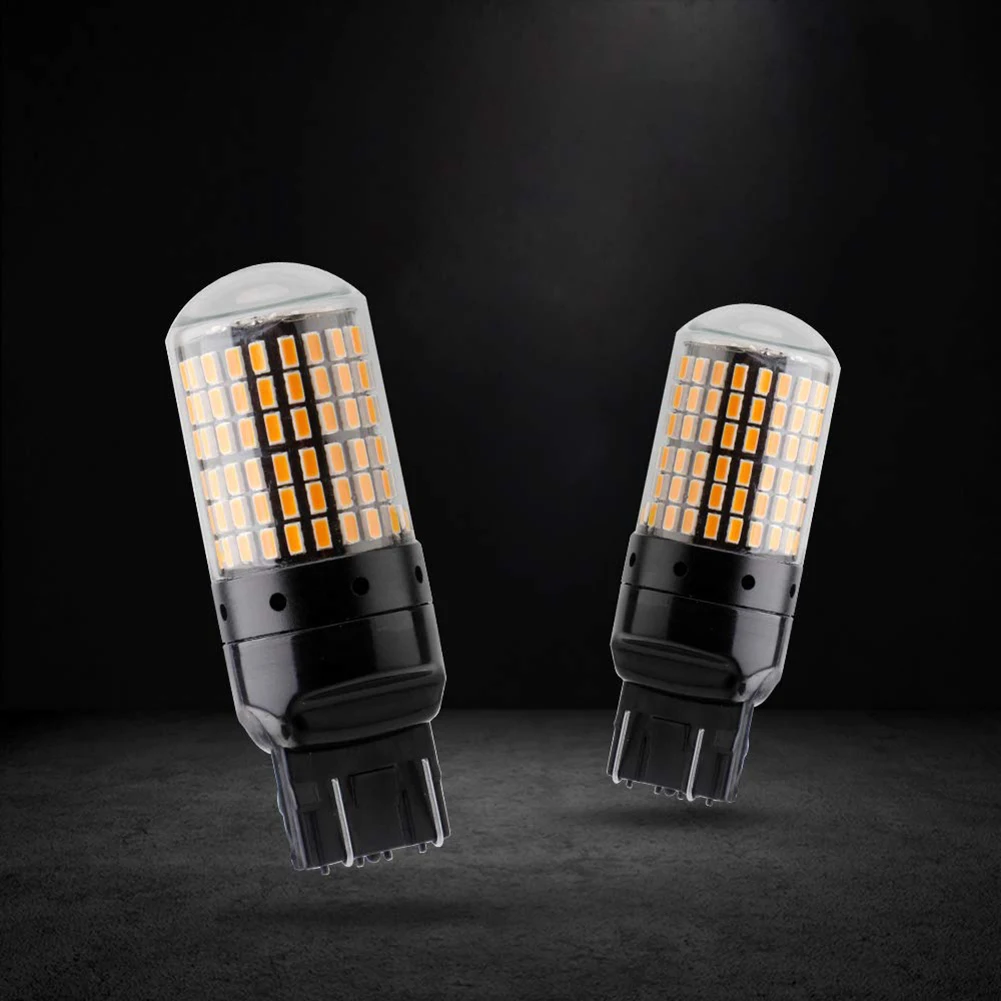 2 шт. автомобильный Реверсивный светильник s T20 7440 W21W WY21W 144 SMD указатель поворота